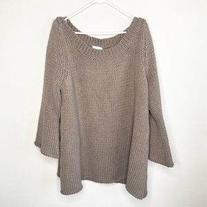 Soft Surroundings Plus Chunky Knit Tunic Sweater